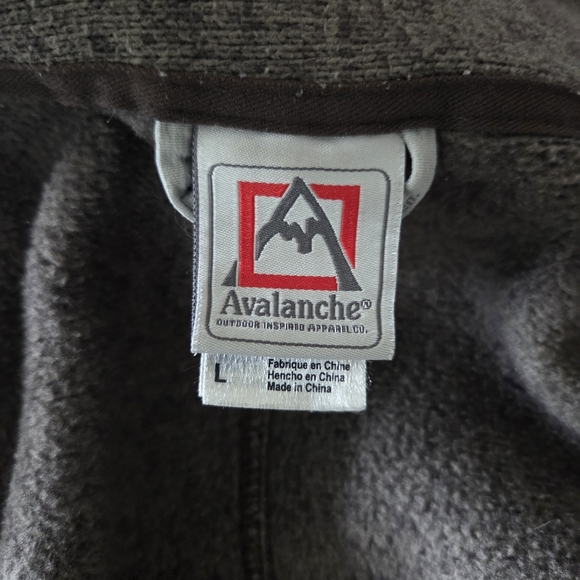 Avalanche Green Zip Up Sweater for Outdoor Comfort Size L - Picture 6 of 6